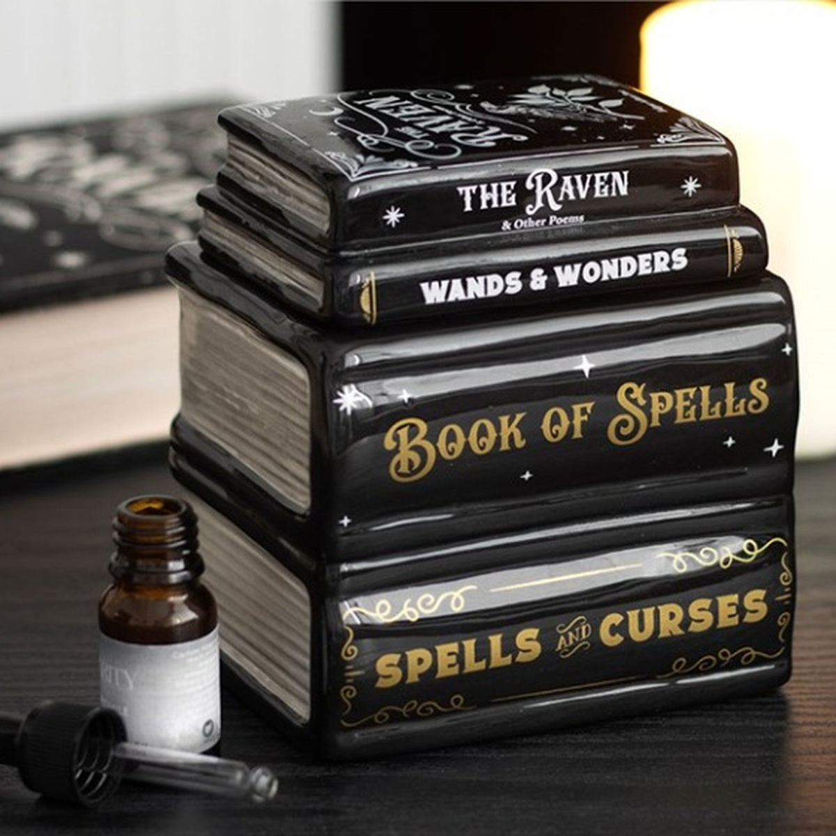 Book of Spells oil burner and wax warmer