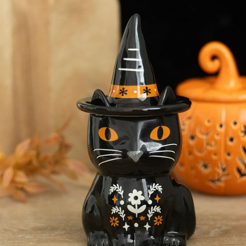 Frightful Folk black cat oil burner